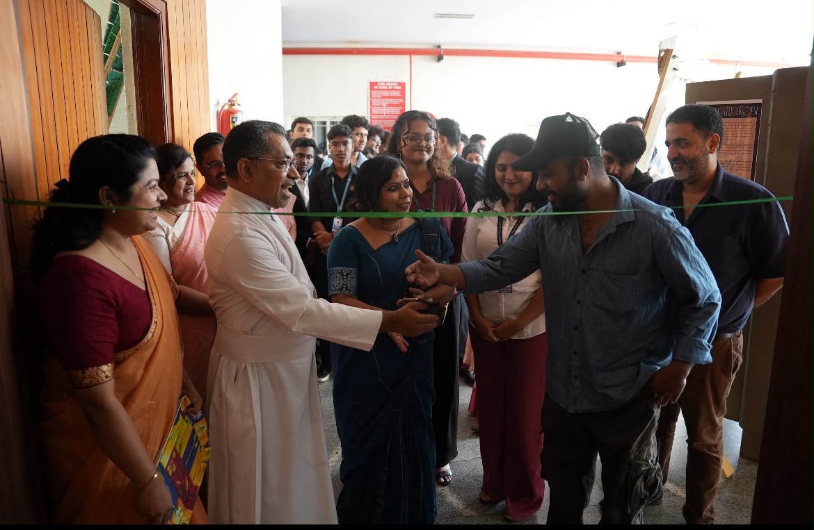 Inauguration ribbon cutting ceremony with faculty and guests